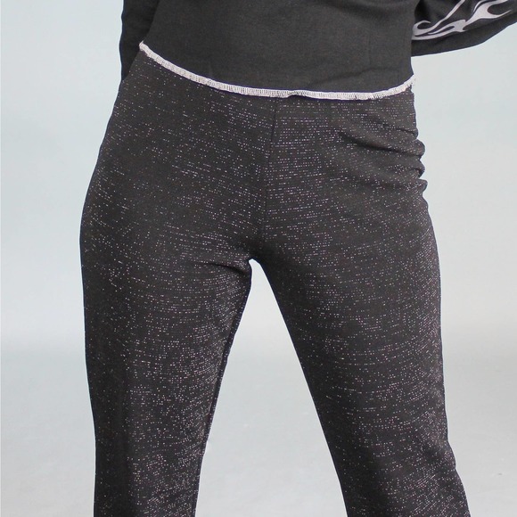 Vintage Y2k Glitter Flare Pants - Picture 6 of 7